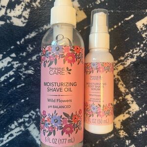 Personal Care Moisturizing Shave Oil and Serum Set